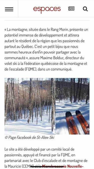Chalet Riviere - Bord De Riviere - Romantique Saint-Alexis-des-Monts Esterno foto